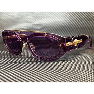 New! Versace Violet Gold Trim Men Sunglasses